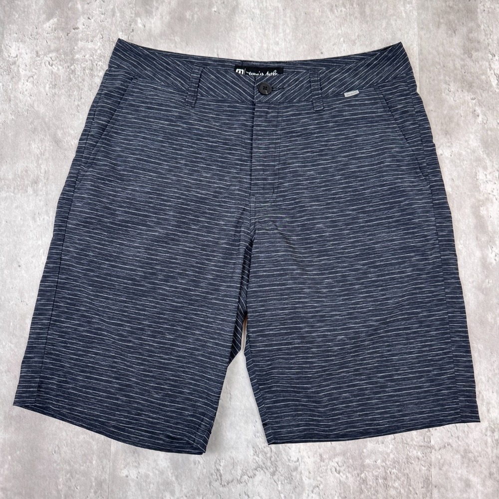 Travis Mathew Shorts Mens 30 Striped Hybrid Casual Golf Athletic El Dorado